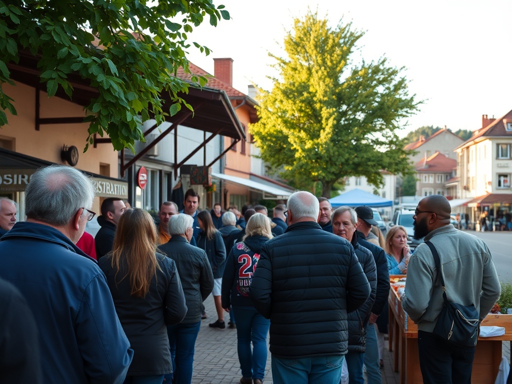 Panorama Nowego Miasta Lubawskiego z charakterystyczną architekturą i zielenią