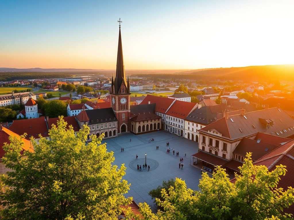 Malowniczy widok na jezioro w okolicach Nowego Miasta Lubawskiego otoczone lasami.